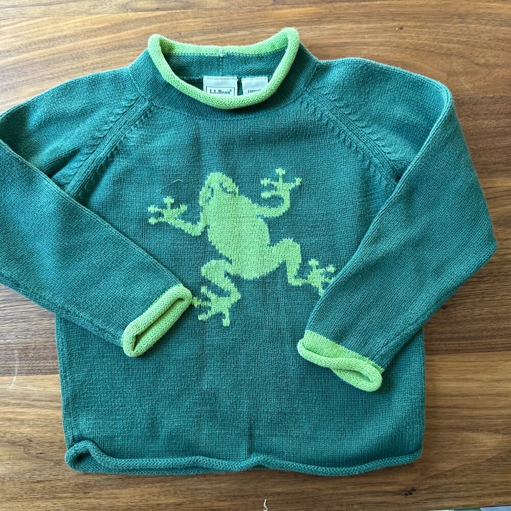 3T L.L. Bean Sweater with frog